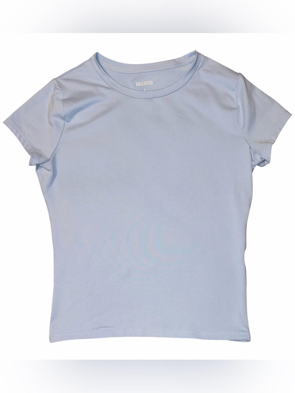Hollister Baby Tee, Light Blue Short Sleeve T-shirt, Small
